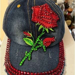 Rose studded hat. Never worn.